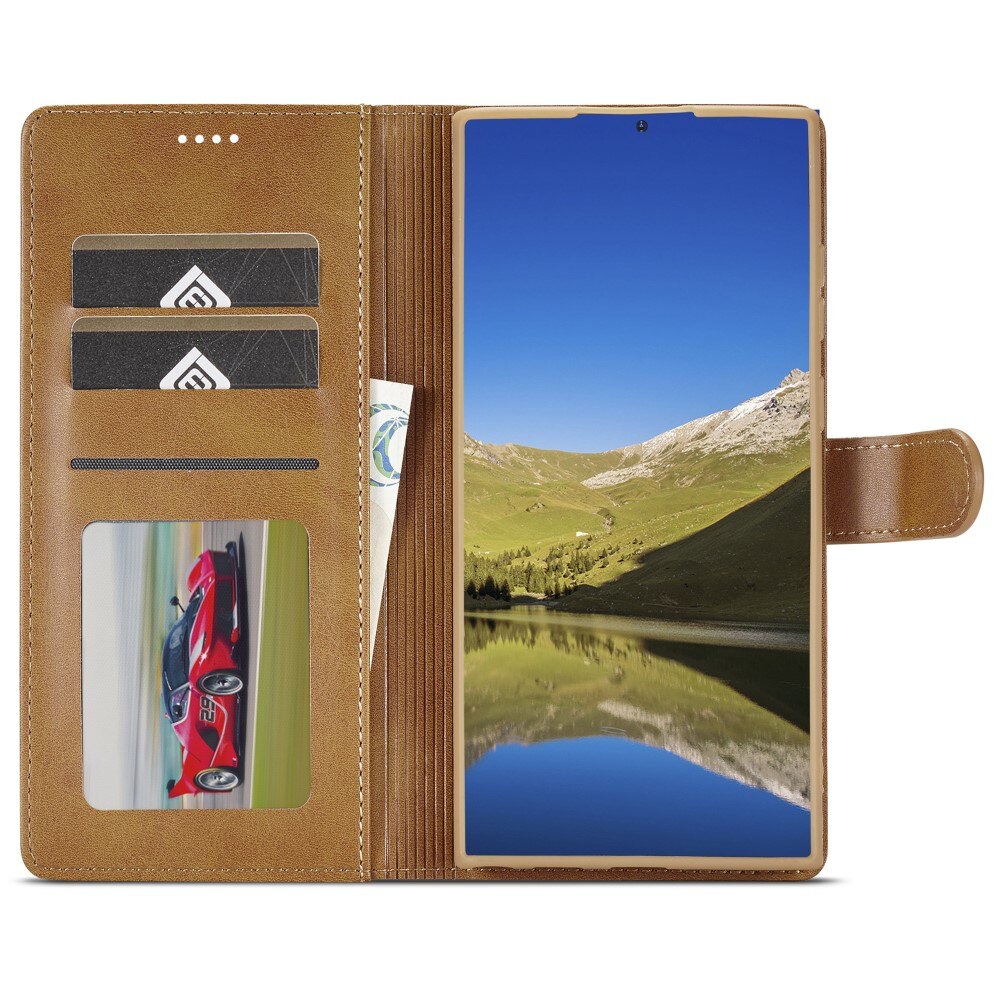 Custodie a portafoglio Samsung Galaxy S24 Ultra cognac