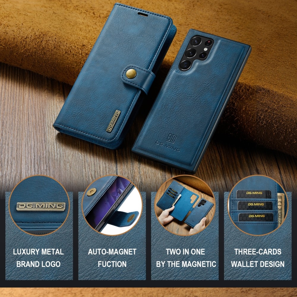 Cover portafoglio Magnet Wallet Samsung Galaxy S24 Ultra Blue