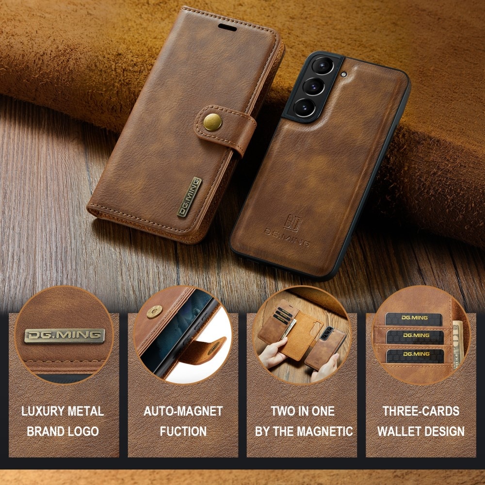 Cover portafoglio Magnet Wallet Samsung Galaxy S24 Plus Cognac