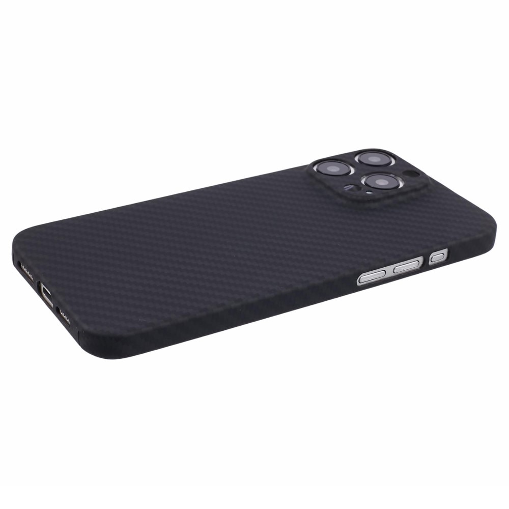 Cover sottile Fibra aramidica iPhone 15 Pro Max nero