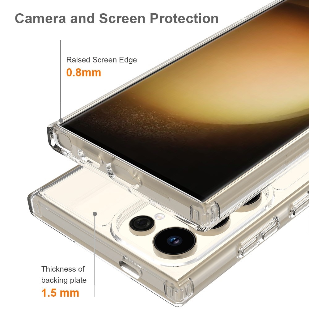 Cover ibride con MagSafe Samsung Galaxy S24 Ultra trasparente