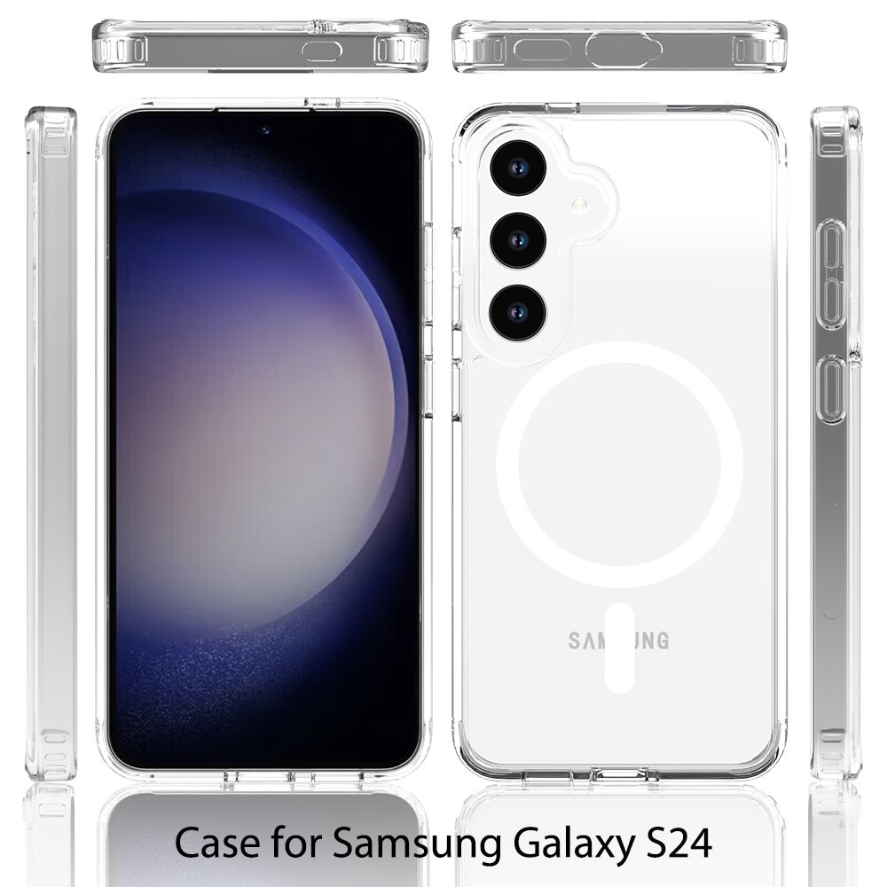 Cover ibride con MagSafe Samsung Galaxy S24 trasparente