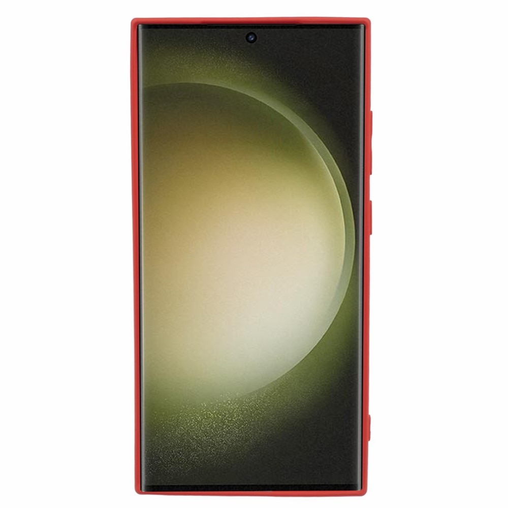 Cover TPU resistente agli urti Samsung Galaxy S24 Ultra rosso