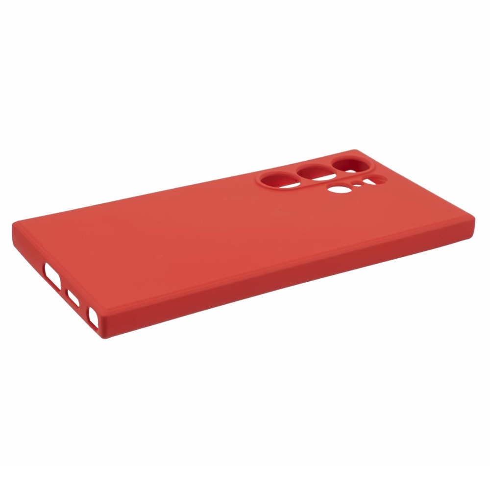 Cover TPU resistente agli urti Samsung Galaxy S24 Ultra rosso