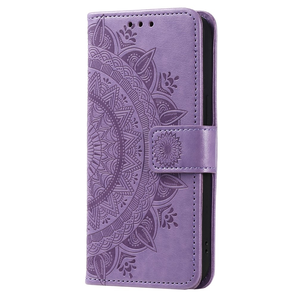 Custodia in pelle Mandala Xiaomi Redmi 13C viola