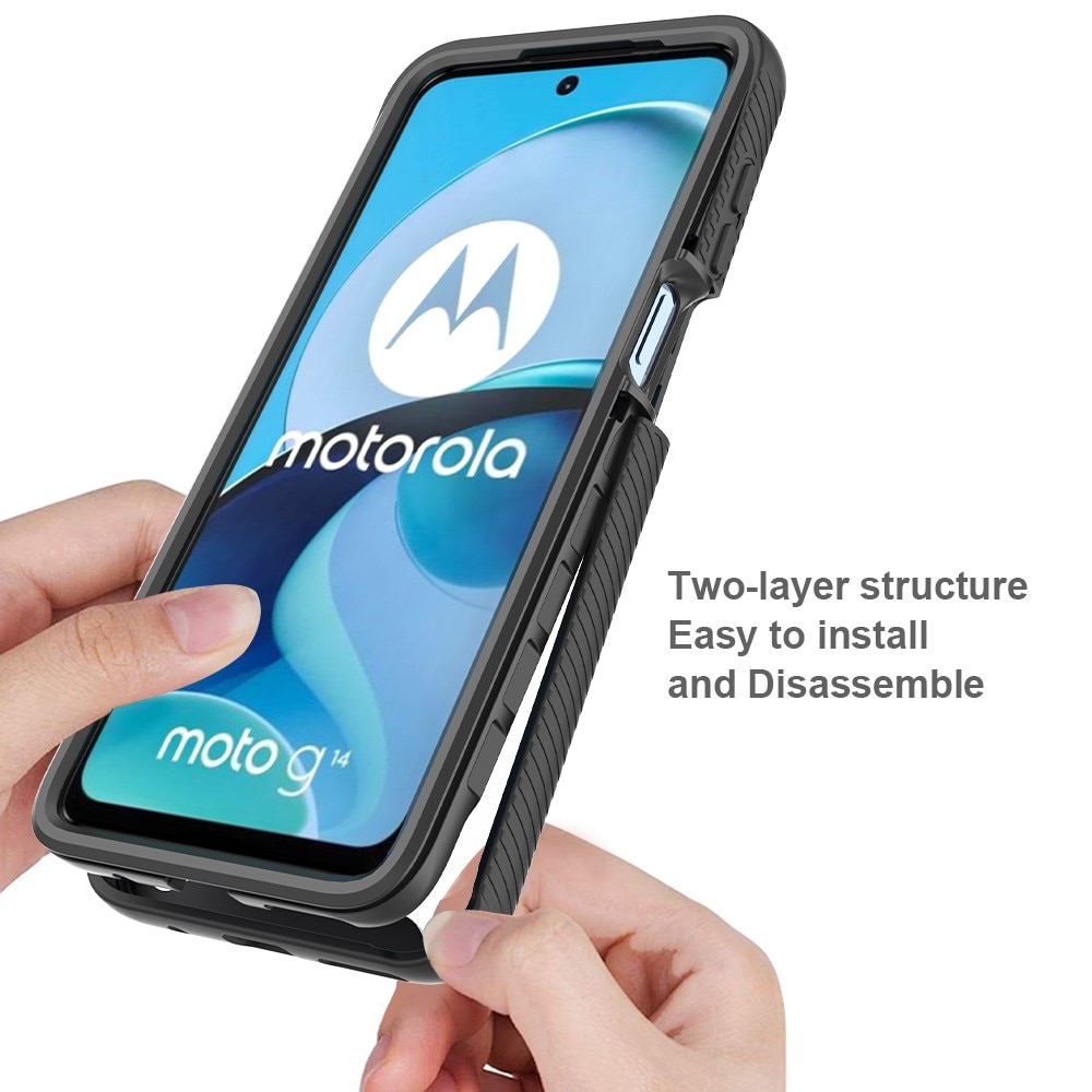 Cover Full Protection Motorola Moto G14 nero
