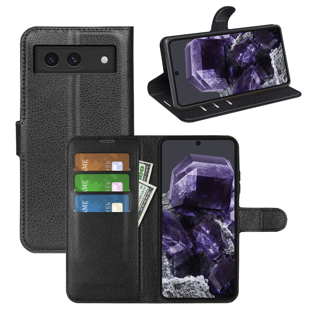 Cover portafoglio Google Pixel 8a nero