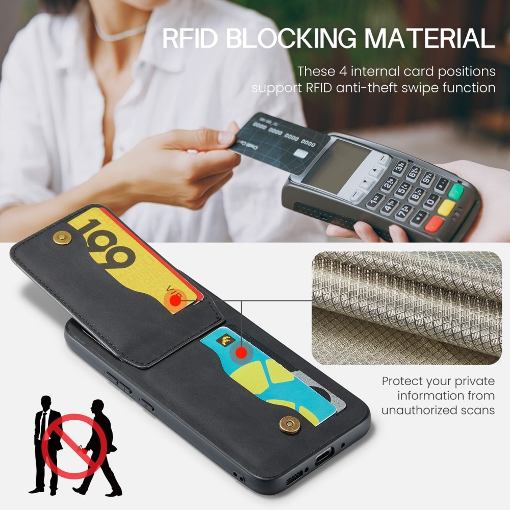 Cover Multi-Slot anti-RFID Samsung Galaxy S23 FE nero