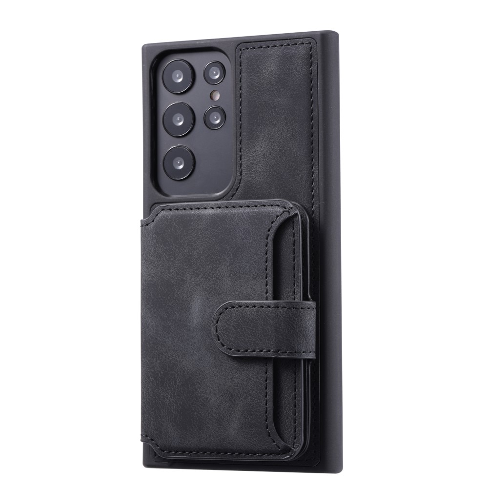 Cover con portacarte Multi-slot anti-RFID Samsung Galaxy S24 Ultra nero