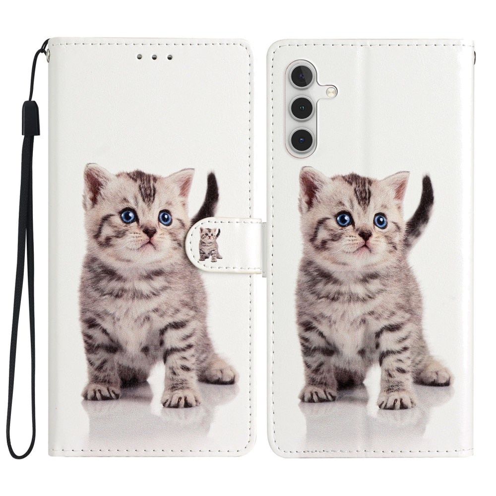 Cover portafoglio Samsung Galaxy A55 gattino