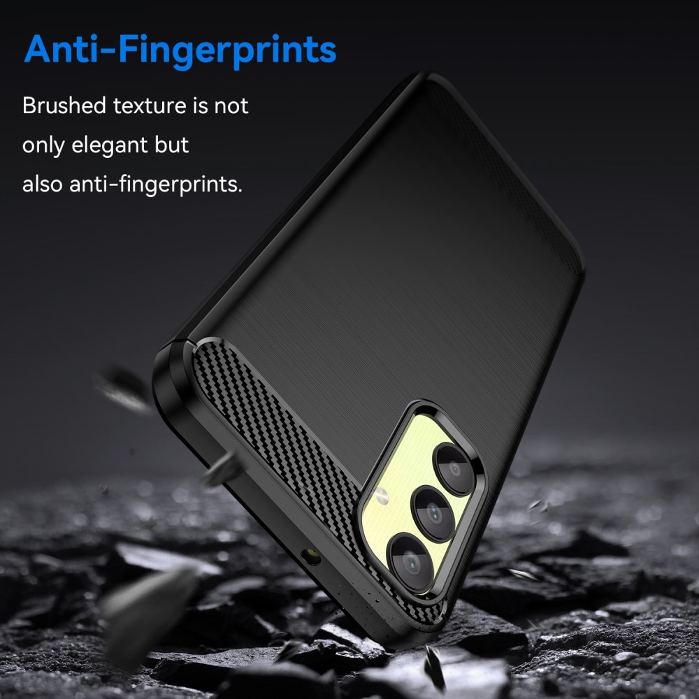 Cover TPU Brushed Samsung Galaxy A25 Nero