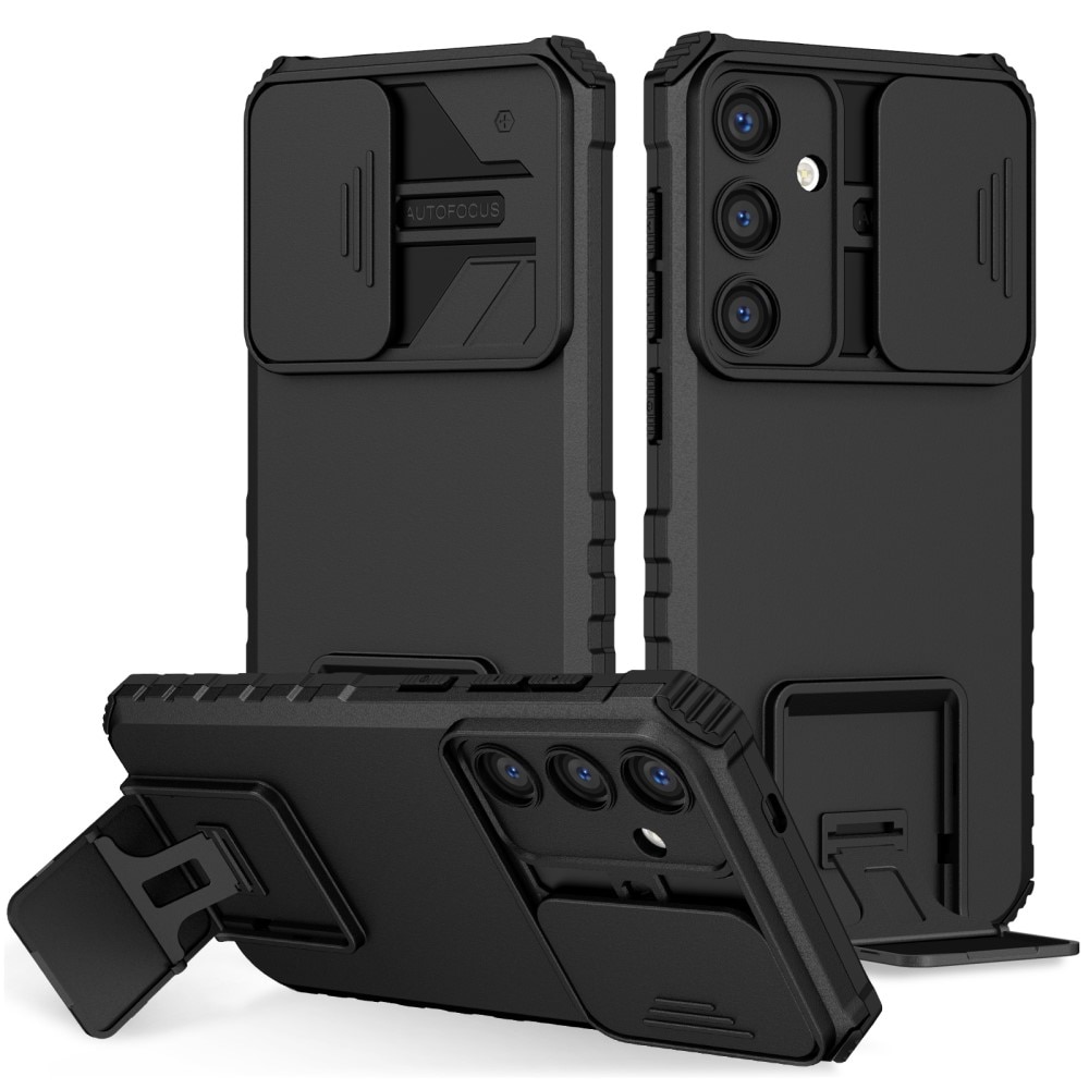 Cover Kickstand con Protezione fotocamera Samsung Galaxy S24 Plus nero