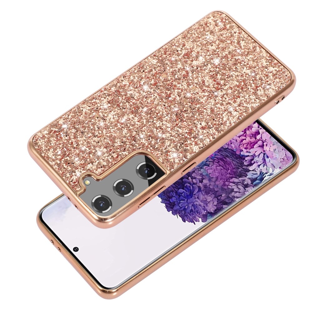 Cover Luccichio Samsung Galaxy S24 oro rosa