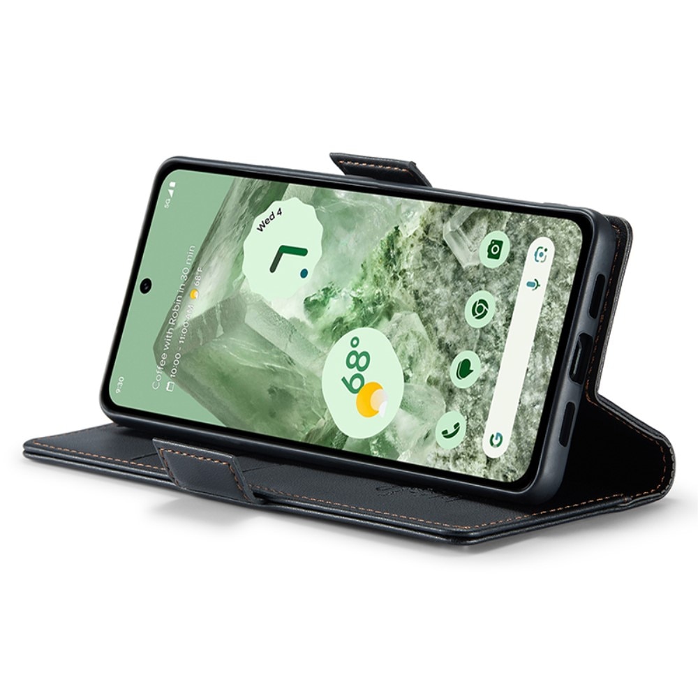 Custodie a portafoglio sottili anti-RFID Google Pixel 8a nero