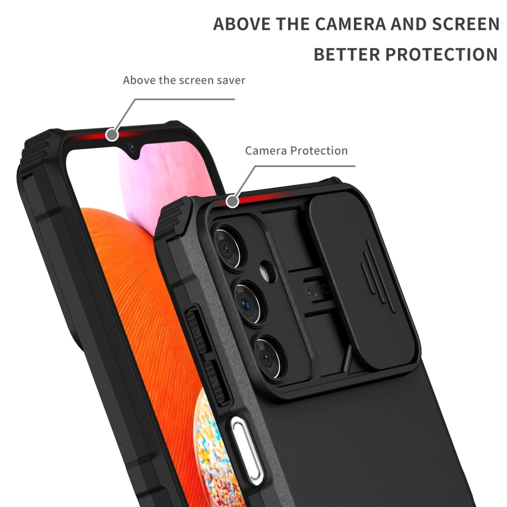 Cover Kickstand con Protezione fotocamera Samsung Galaxy A15 nero