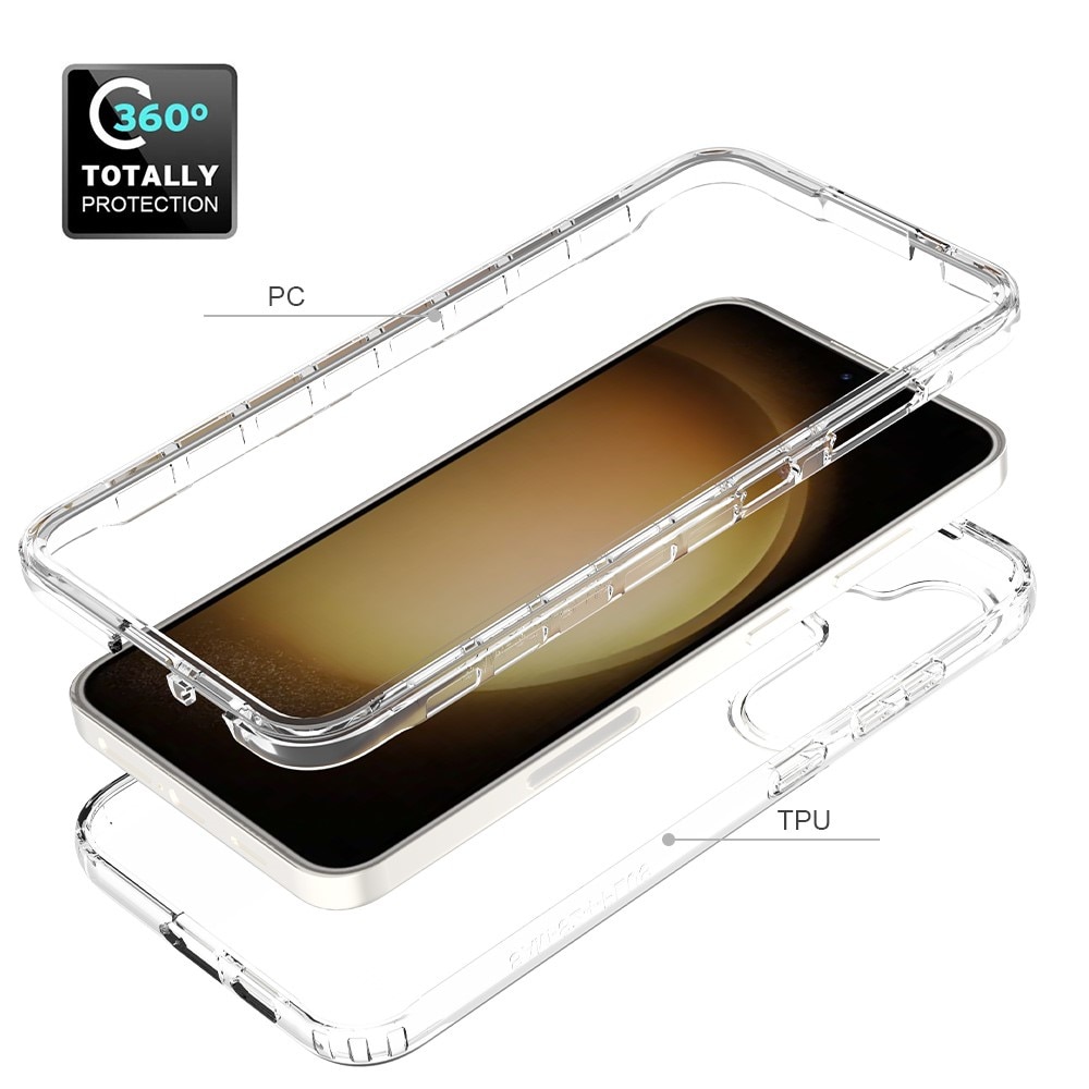 Cover protezione totale Samsung Galaxy S24 Plus trasparente