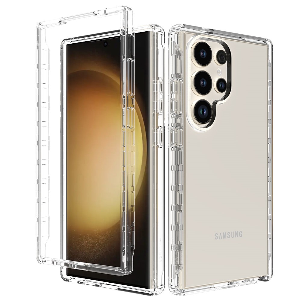 Cover protezione totale Samsung Galaxy S24 Ultra trasparente