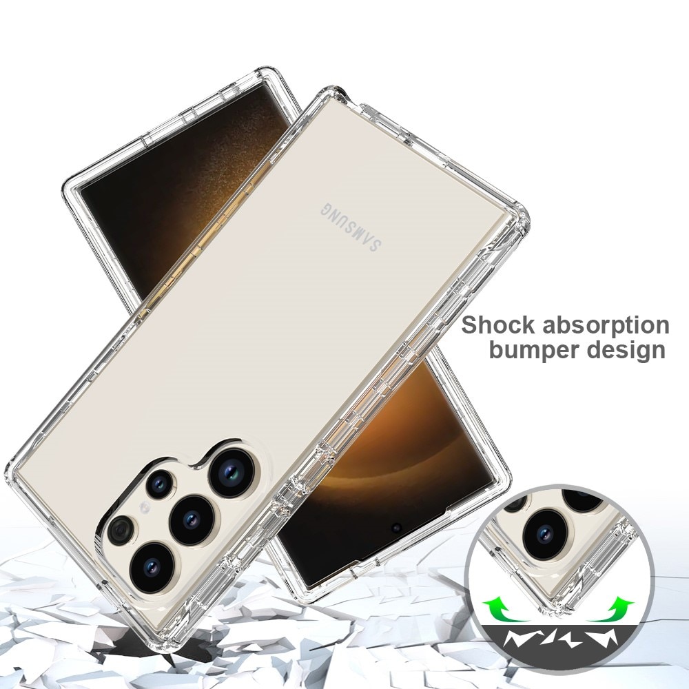 Cover protezione totale Samsung Galaxy S24 Ultra trasparente