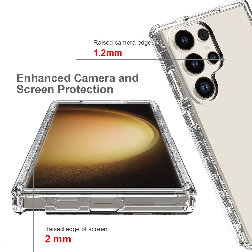 Cover protezione totale Samsung Galaxy S24 Ultra Trasparente