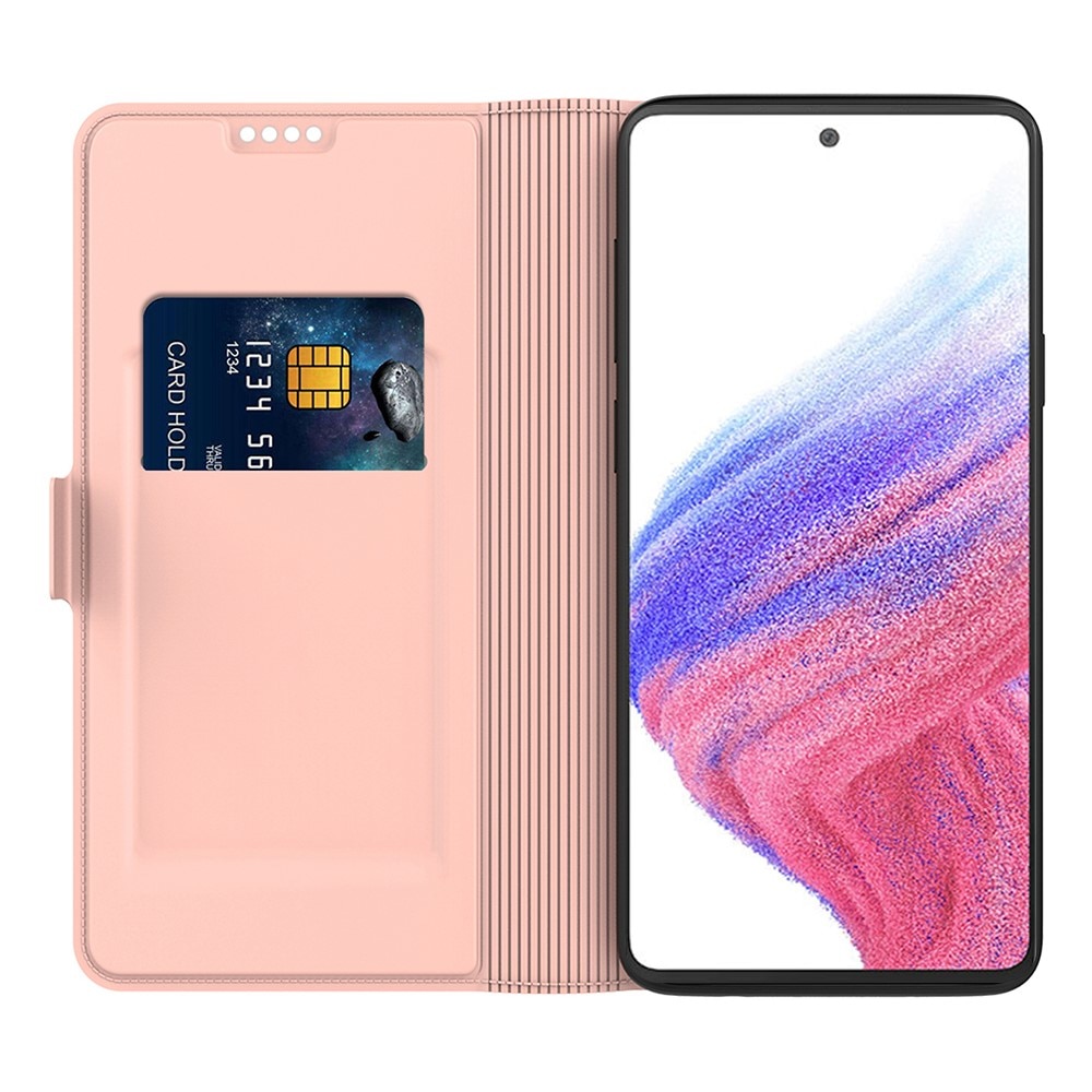 Cover portafoglio Slim Card Wallet Samsung Galaxy S24 Ultra oro rosa
