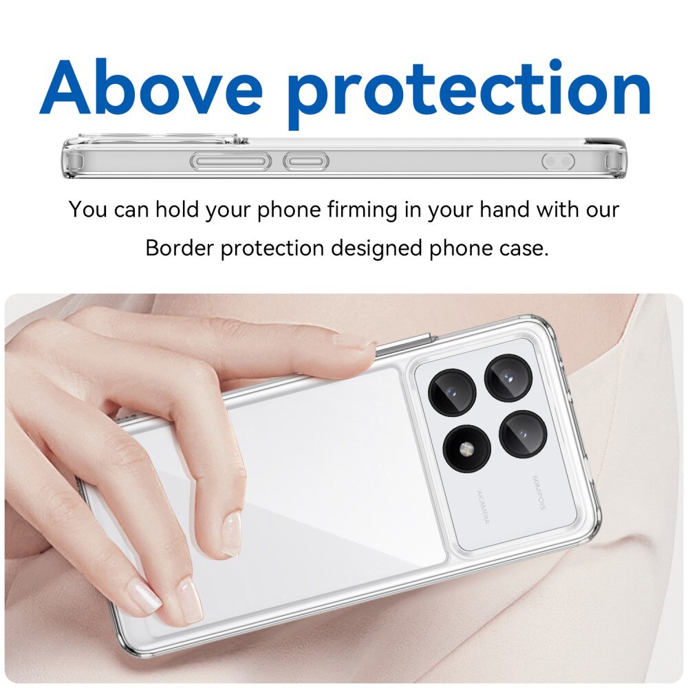 Cover ibride per Xiaomi Poco X6 Pro trasparente