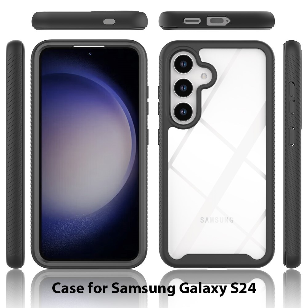 Cover protezione totale Samsung Galaxy S24 nero
