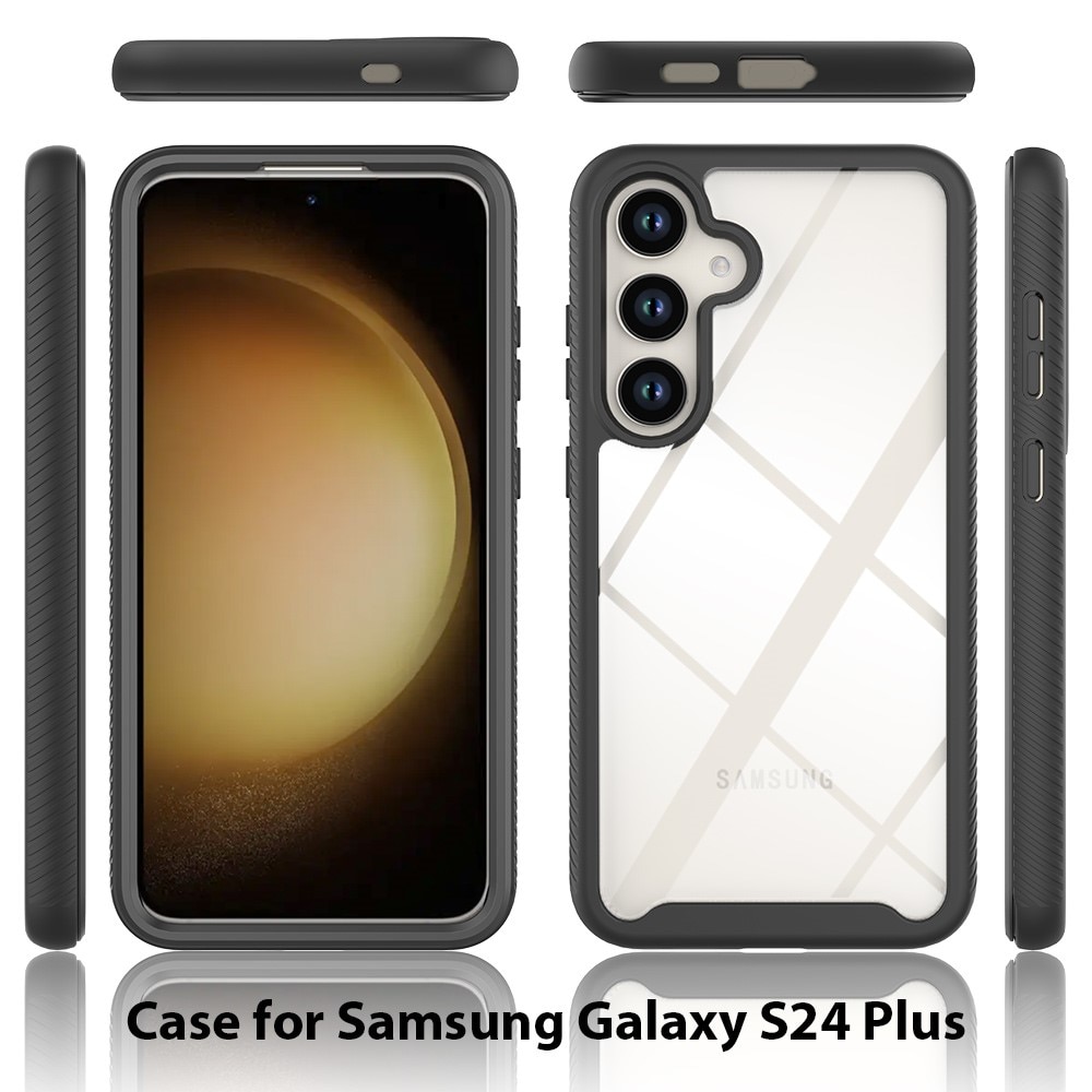 Cover protezione totale Samsung Galaxy S24 Plus nero