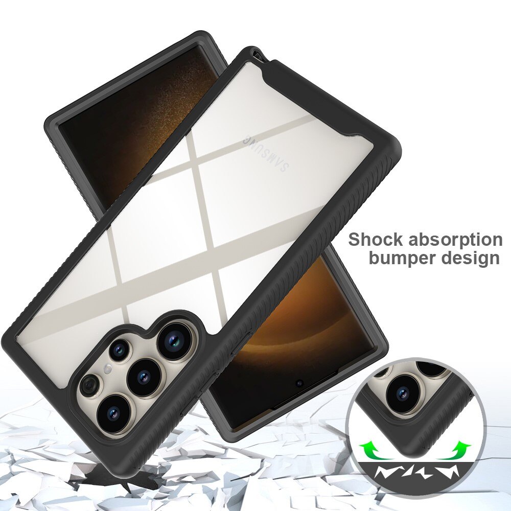 Cover protezione totale Samsung Galaxy S24 Ultra Nero