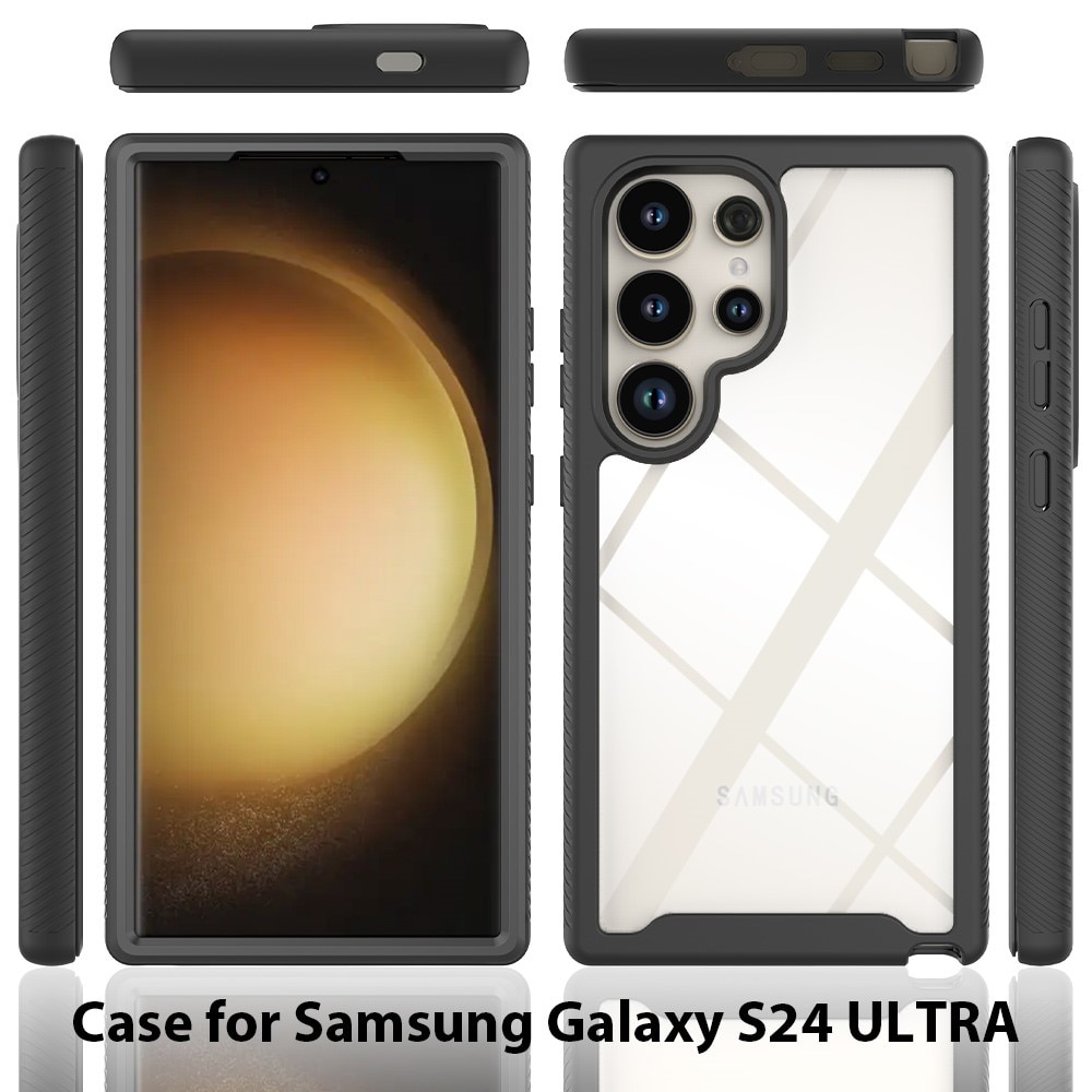 Cover protezione totale Samsung Galaxy S24 Ultra Nero