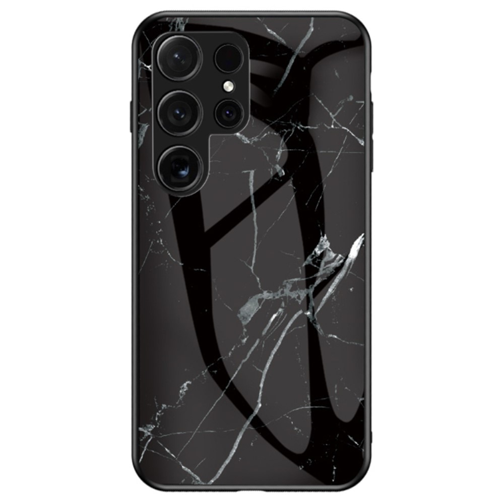 Custodia in vetro temperato Samsung Galaxy S24 Ultra marmo nero