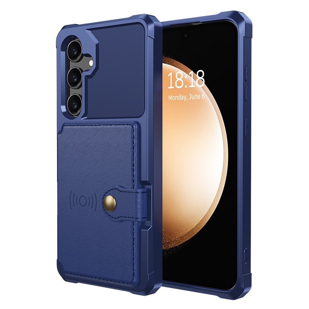 Cover con portacarte Tough Multi-slot Samsung Galaxy S24 blu