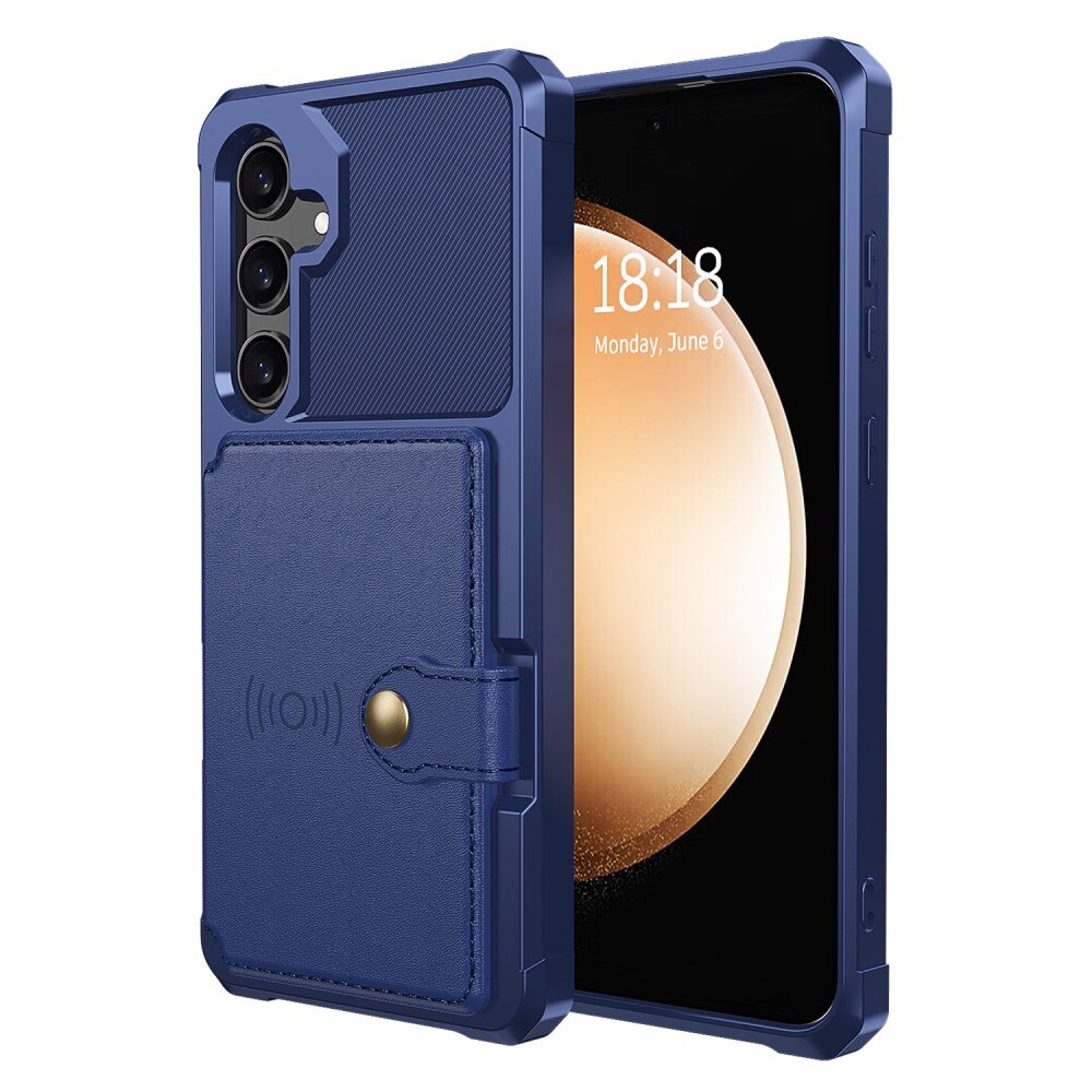 Cover con portacarte Tough Multi-slot Samsung Galaxy S24 Blu