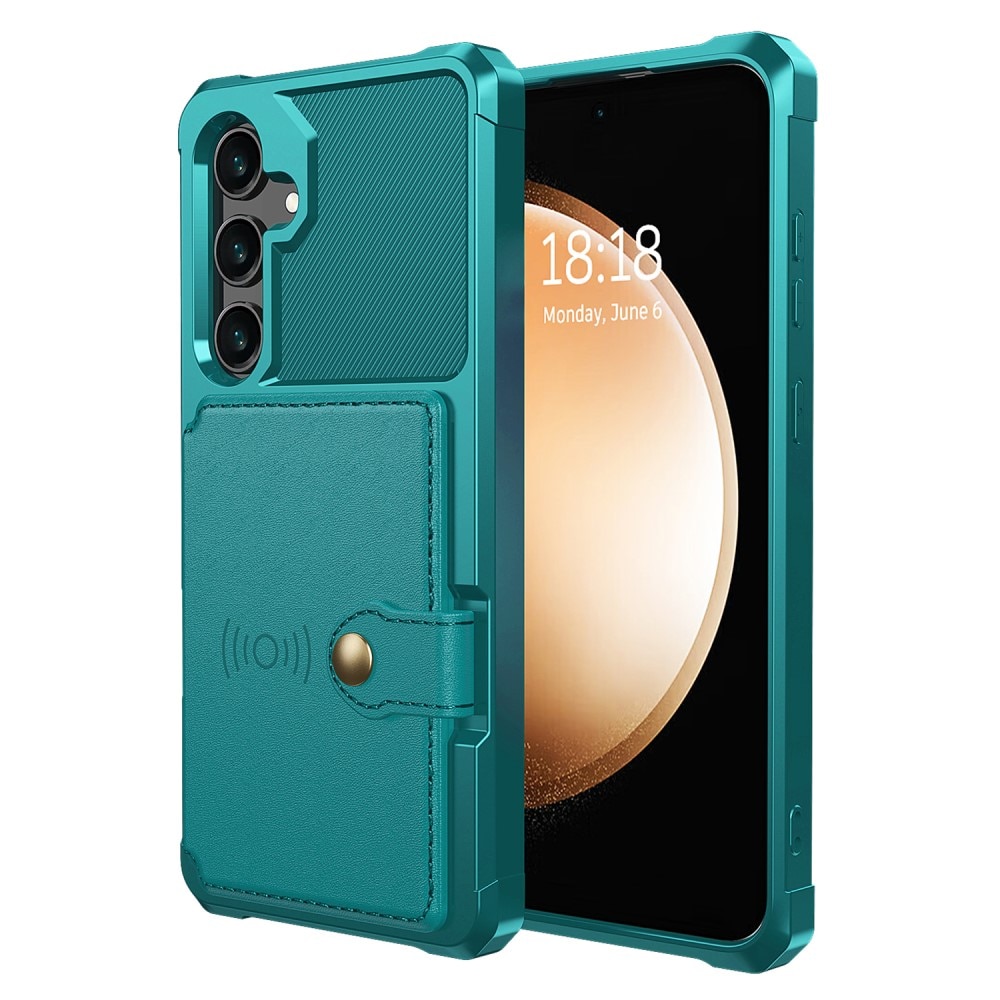 Cover con portacarte Tough Multi-slot Samsung Galaxy S24 verde