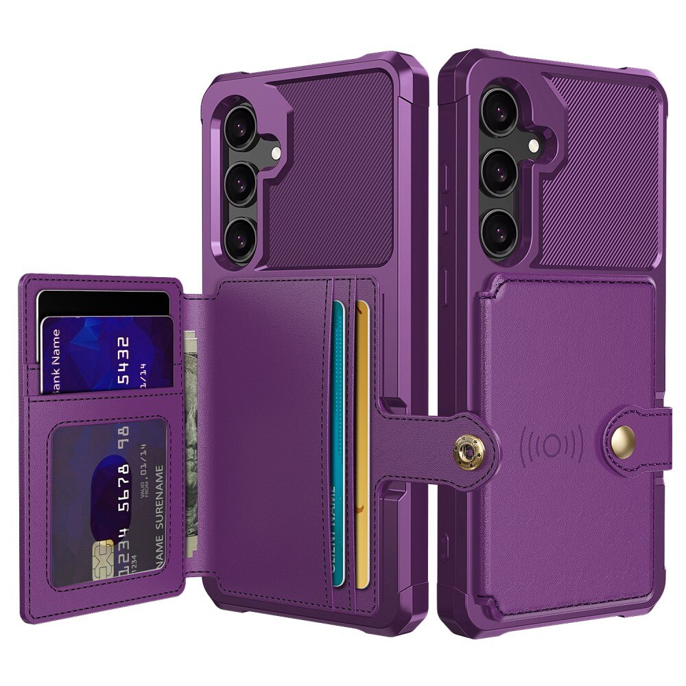 Cover con portacarte Tough Multi-slot Samsung Galaxy S24 viola