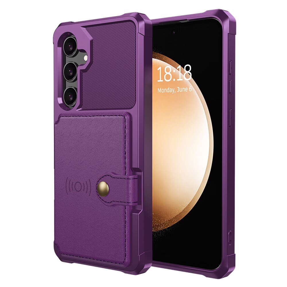 Cover con portacarte Tough Multi-slot Samsung Galaxy S24 viola