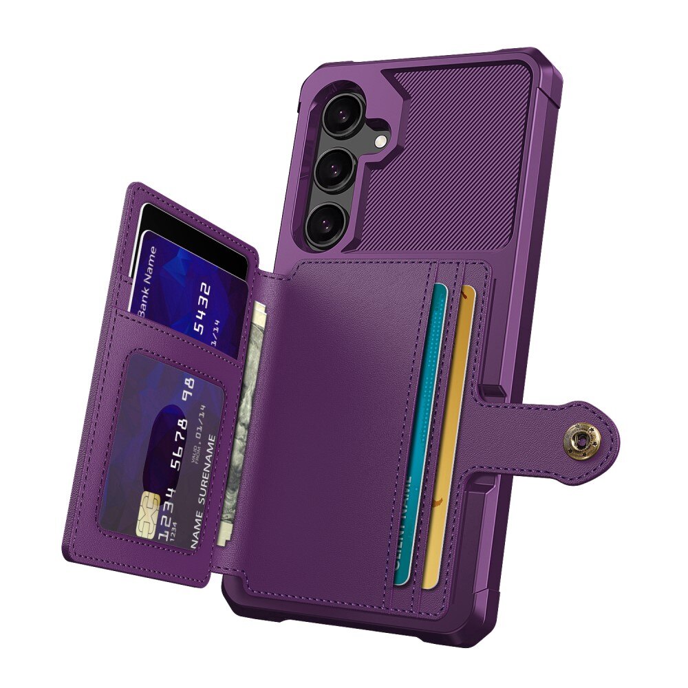 Cover con portacarte Tough Multi-slot Samsung Galaxy S24 viola