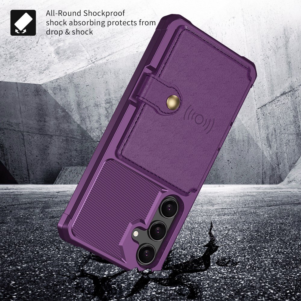 Cover con portacarte Tough Multi-slot Samsung Galaxy S24 viola