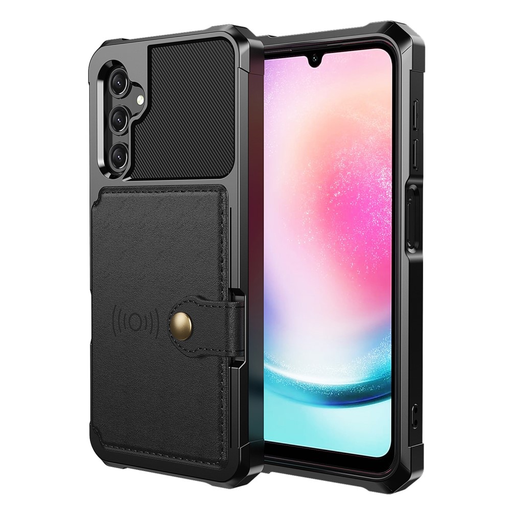 Cover con portacarte Tough Multi-slot Samsung Galaxy A15 nero