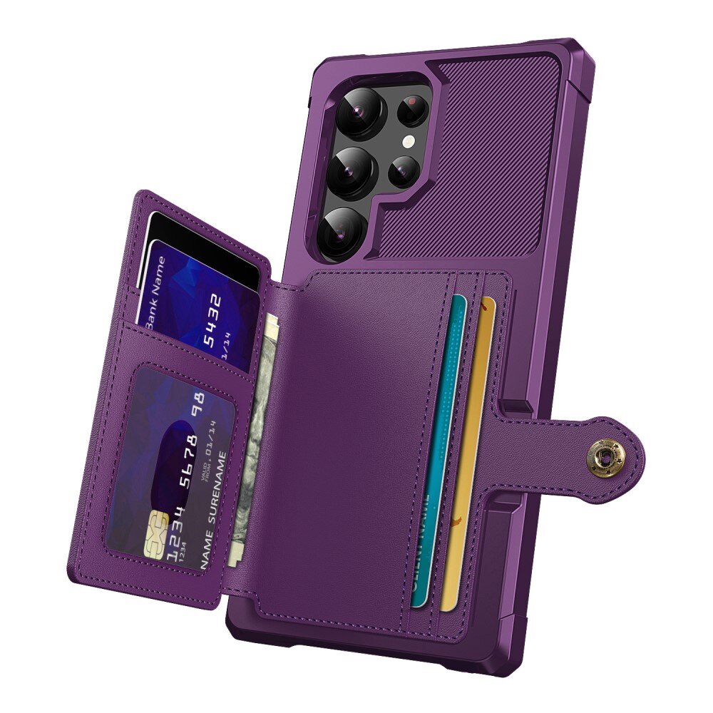 Cover con portacarte Tough Multi-slot Samsung Galaxy S24 Ultra viola