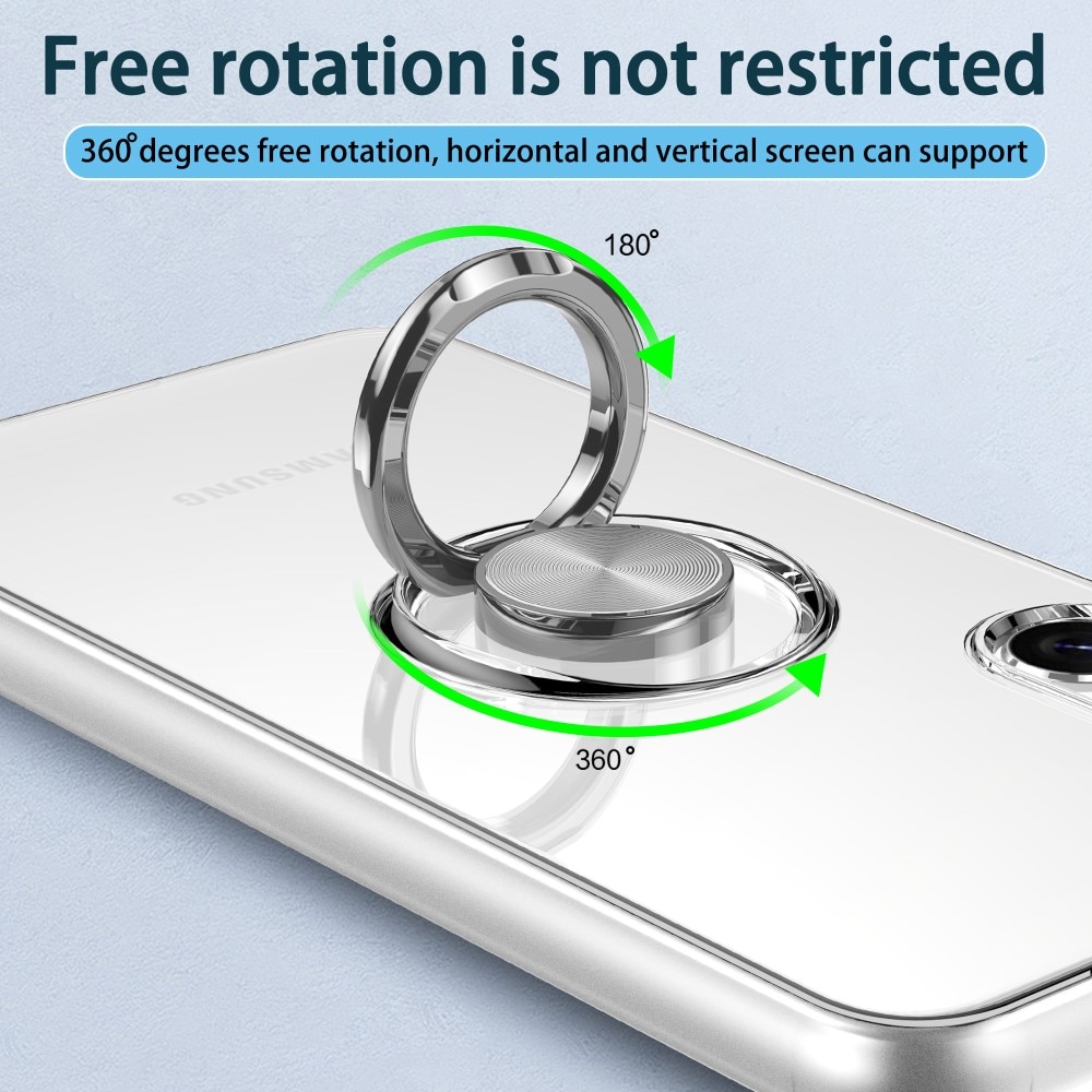 Cover Finger Ring Kickstand Samsung Galaxy S24 Plus trasparente
