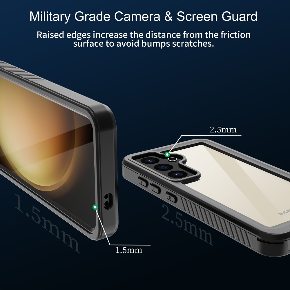 Cover ibrida impermeabile Samsung Galaxy S24 Plus trasparente