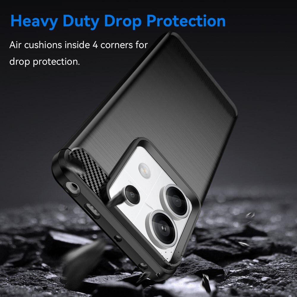Cover TPU Brushed Xiaomi Redmi Note 13 Pro Nero