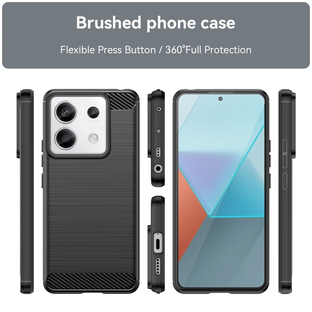 Cover TPU Brushed Xiaomi Redmi Note 13 Pro Nero