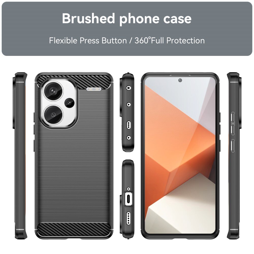 Cover TPU Brushed Xiaomi Redmi Note 13 Pro Plus Black