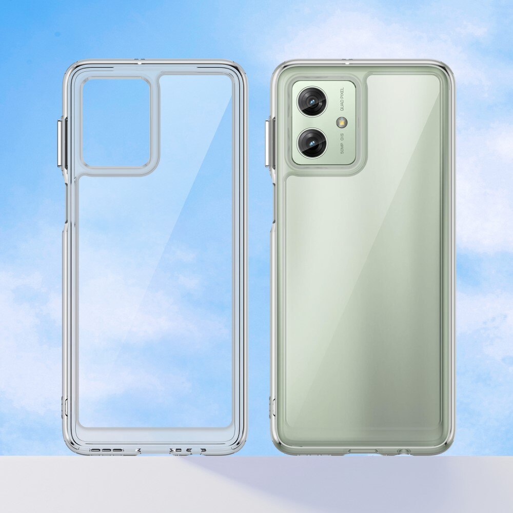 Cover Ibrido Crystal Hybrid Motorola Moto G54 trasparente