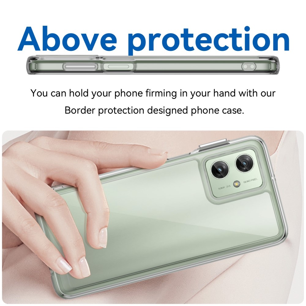 Cover Ibrido Crystal Hybrid Motorola Moto G54 trasparente