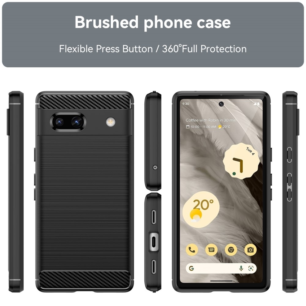 Cover TPU Brushed Google Pixel 7a Black