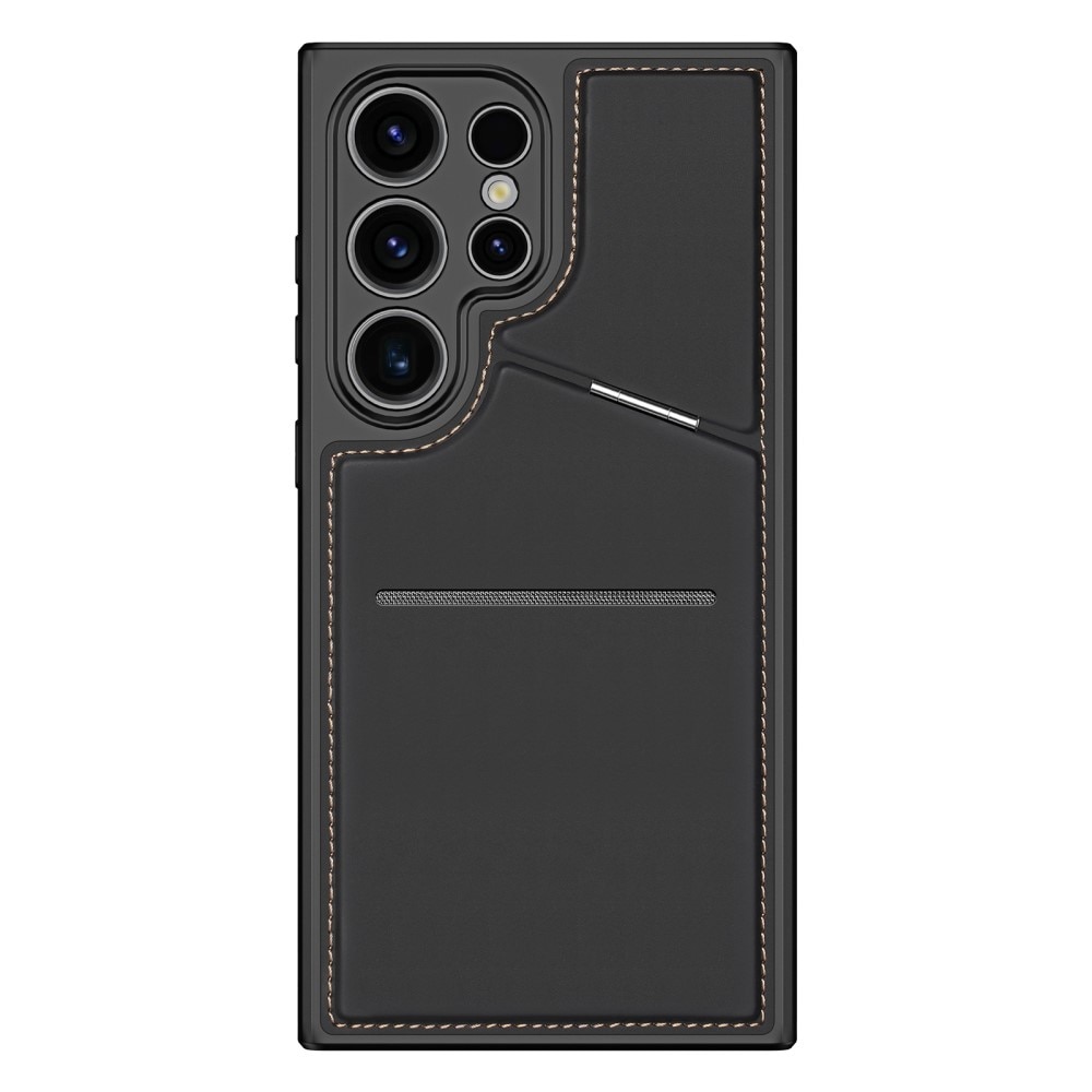 Rafi Series RFID MagSafe Wallet Stand Case Samsung Galaxy S24 Ultra, nero