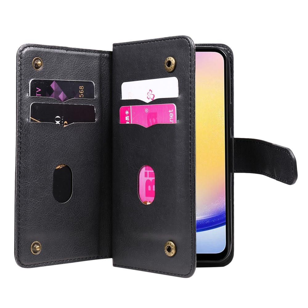 Cover portafoglio Multi-slot Samsung Galaxy A25, nero