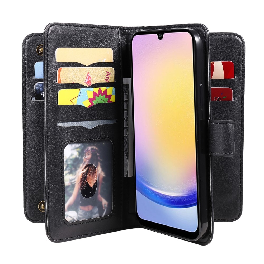 Cover portafoglio Multi-slot Samsung Galaxy A25, nero